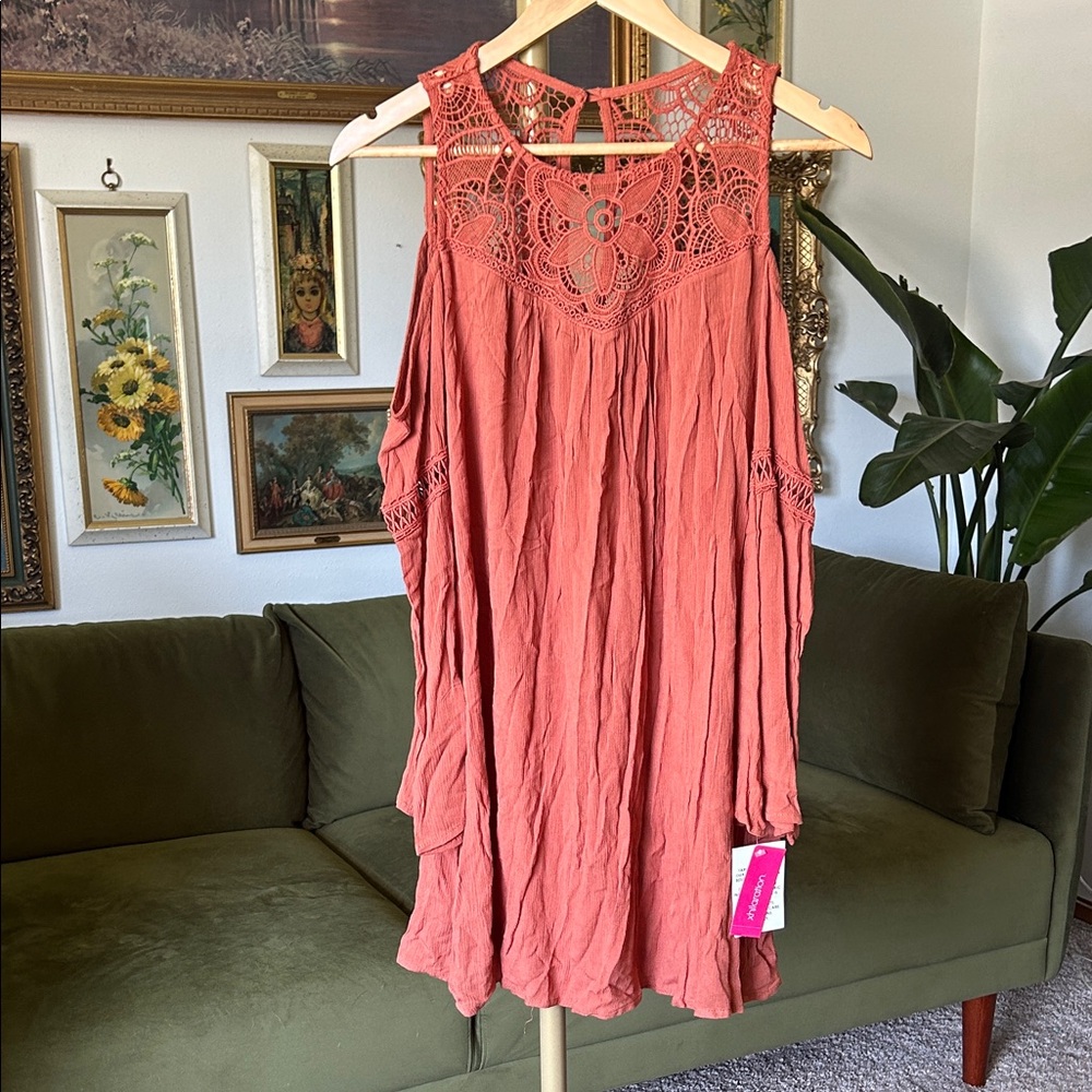 Women's Terracotta Boho Dress